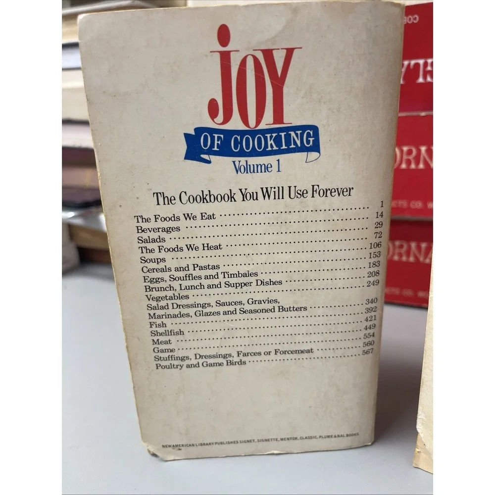 The Joy Of Cooking Volume 1 &2 by Irma S. Rombauer & Marion Rombauer Becker 1974